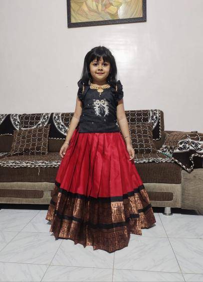 PONGAL SPECIAL kids lehenga silk  Wholesale clothing india